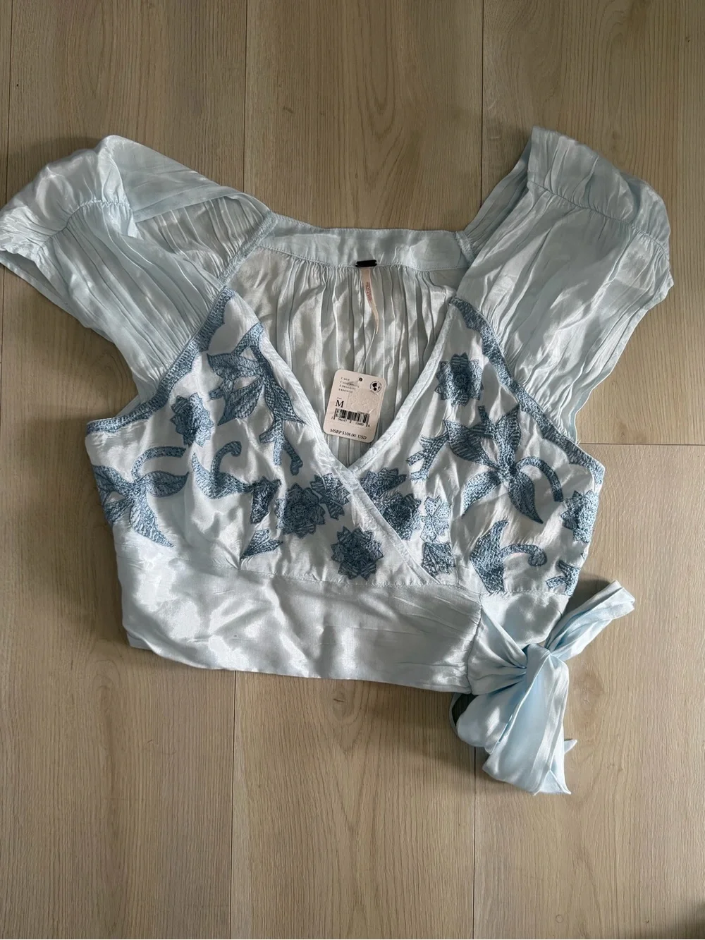NWT Free People Sahara Embroidered Top